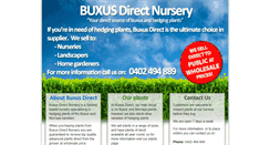 Desktop Screenshot of buxusdirectnursery.com